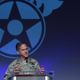 US Air Force Chief of Staff General David L. Goldfein speaking at the Air Warfare Symposium on February 23.